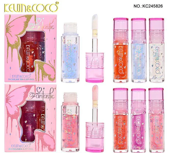 REF:KC245826 Set de Brillo Labial 3 Colores