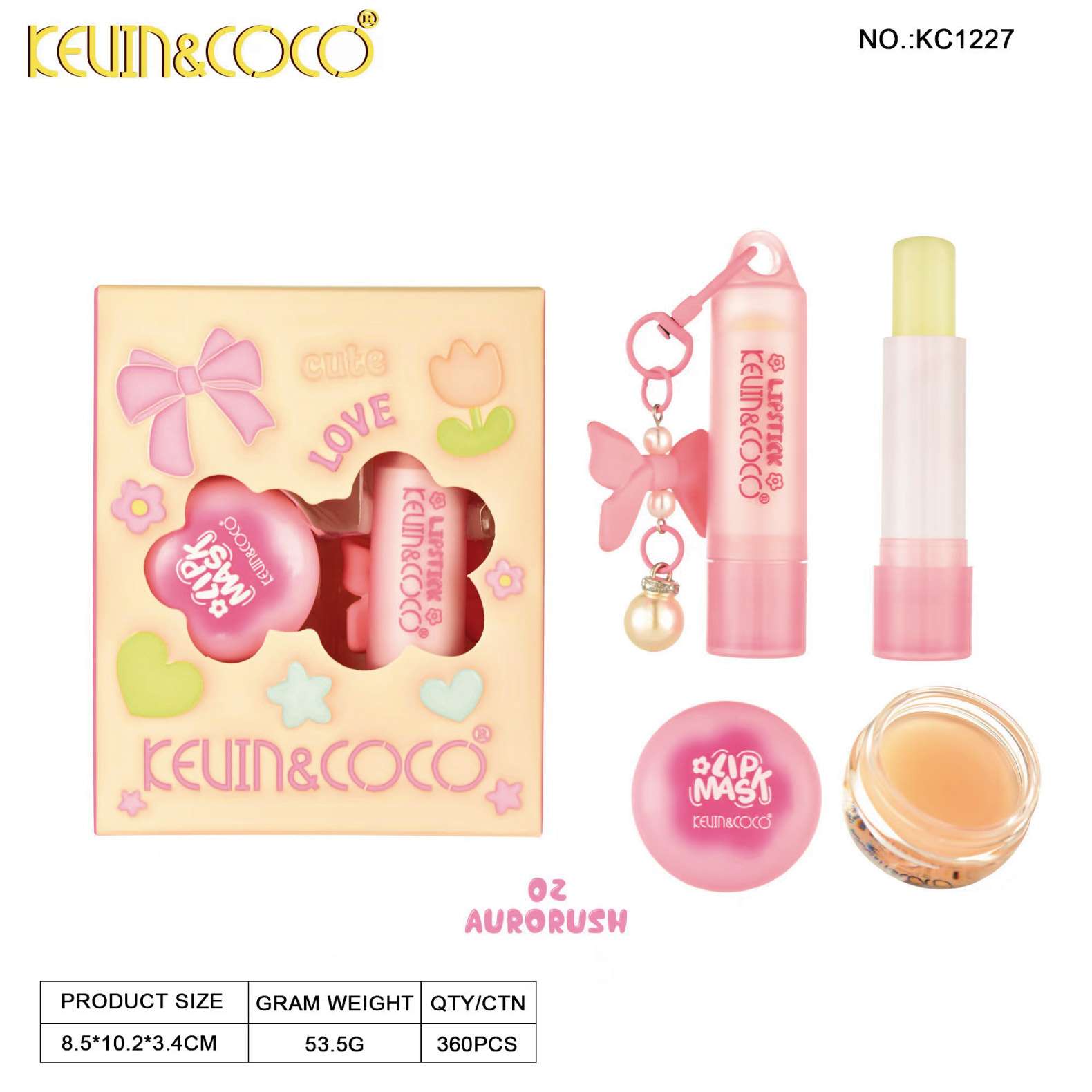 Kit de Cuidado Labios con Llavero KEVIN&COCO REF:KC1227 - Imagen 4