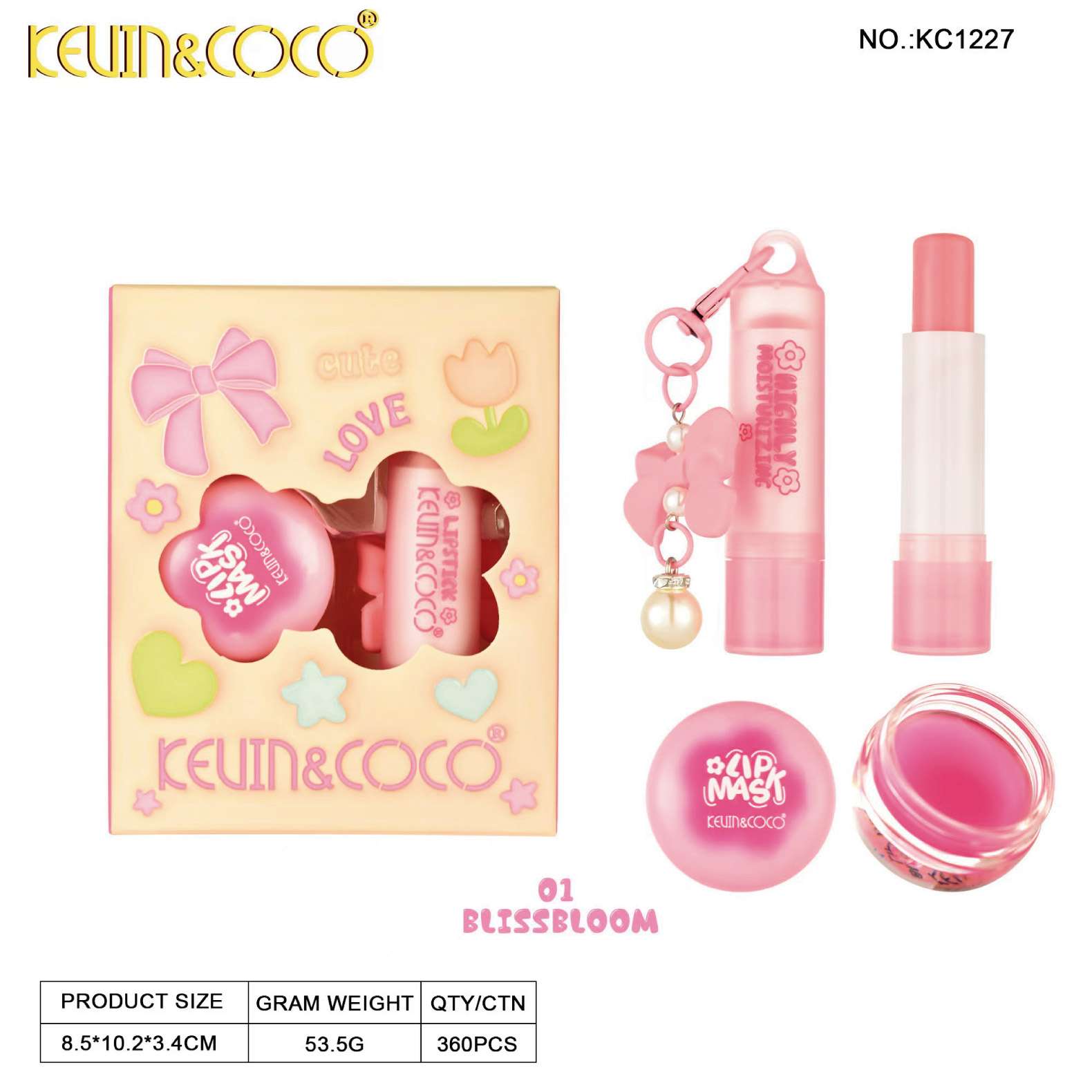 Kit de Cuidado Labios con Llavero KEVIN&COCO REF:KC1227 - Imagen 3