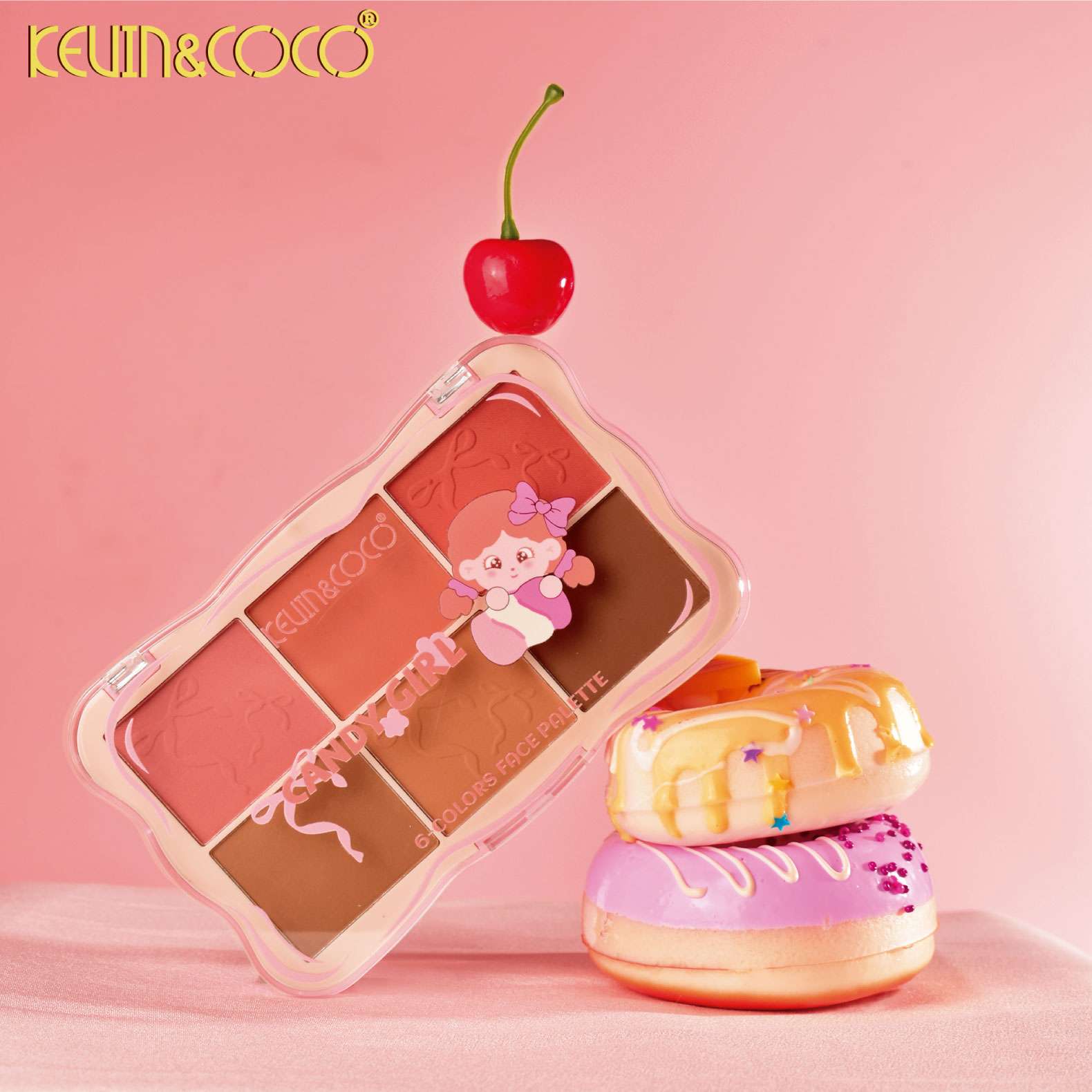 Paleta de Rubor/contorno 6 Colores–Kevin&Coco REF:KC247912