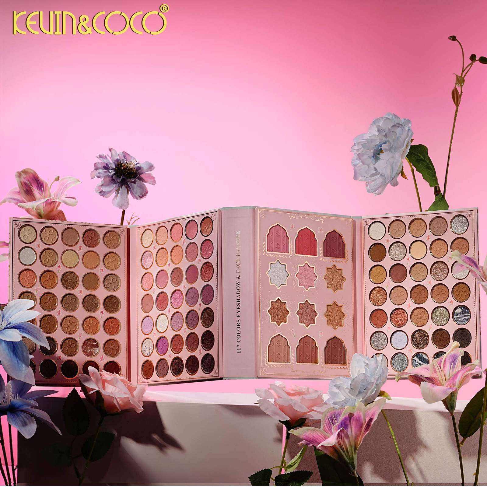 PALETA DE MAQUILLAJE OJOS, SOMBRAS E ILUMINADOR KC1589